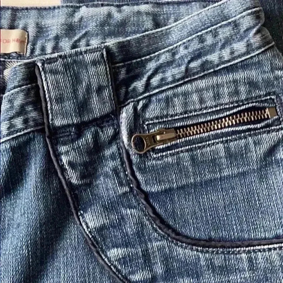 Stella McCartney x H&M med wash ankle zip low rise Zipper Pocket Skinny Jeans 6 - Picture 5 of 6